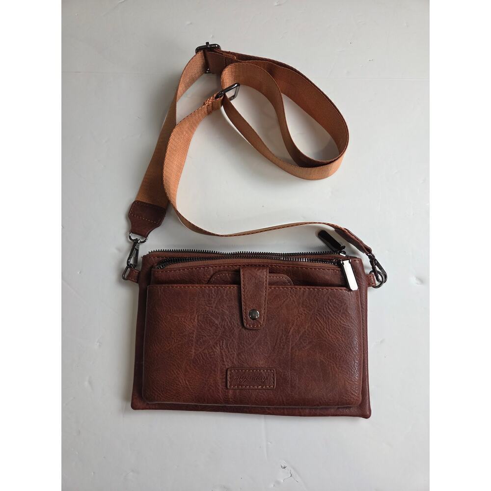 myfriday Vegan Leather Wristlet Clutch Purse Zip Around Detchable Card Holder